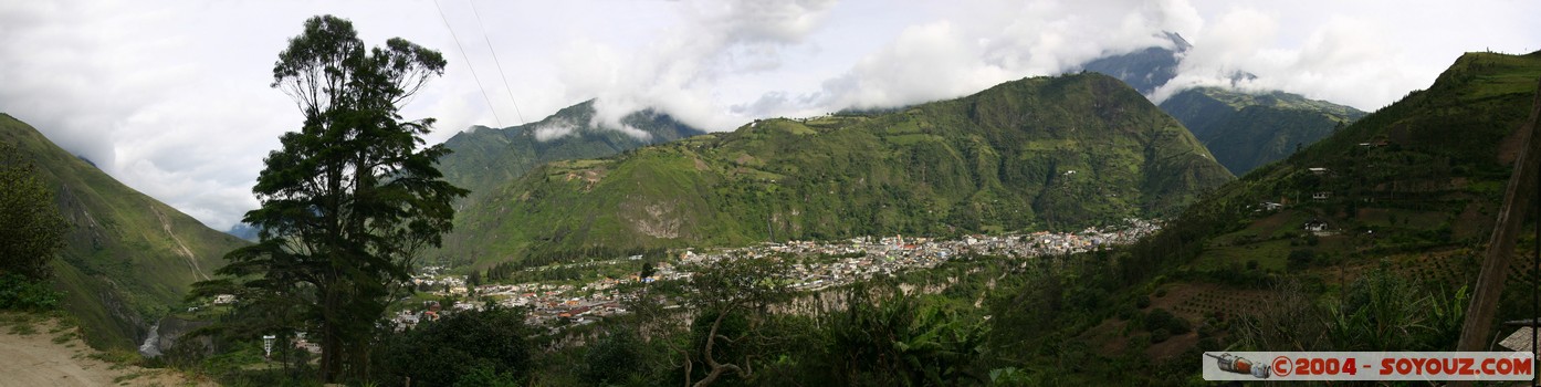 Banos y Volcan Tungurahua - panoramique
Mots-clés: Ecuador panorama volcan