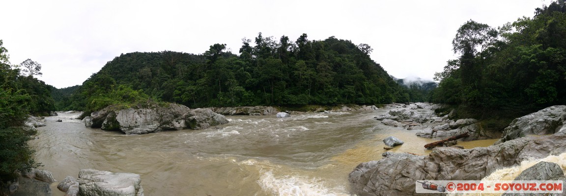 Jungle Trek - Rio Jatunyacu - panoramique
Mots-clés: Ecuador Riviere panorama