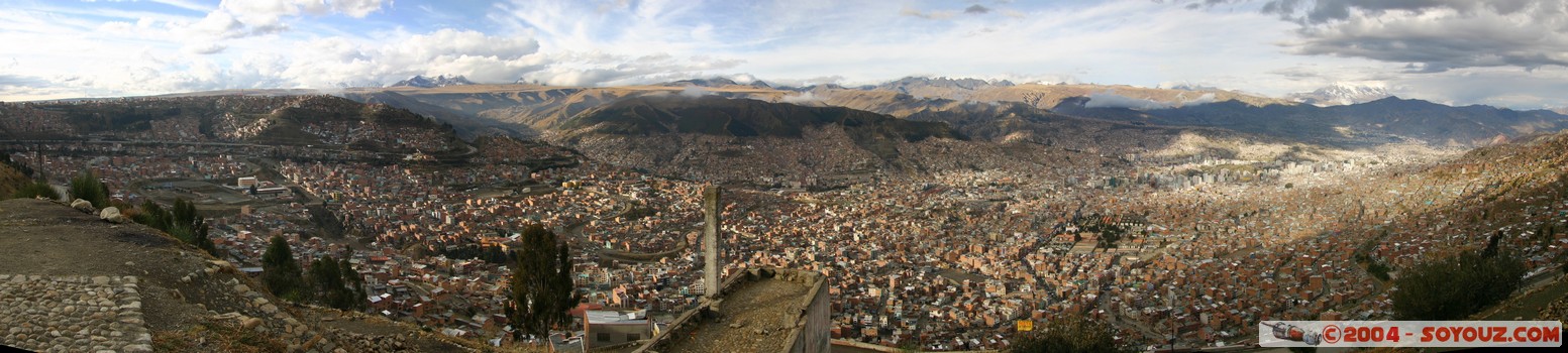 Vue sur La Paz - panoramique
Mots-clés: panorama