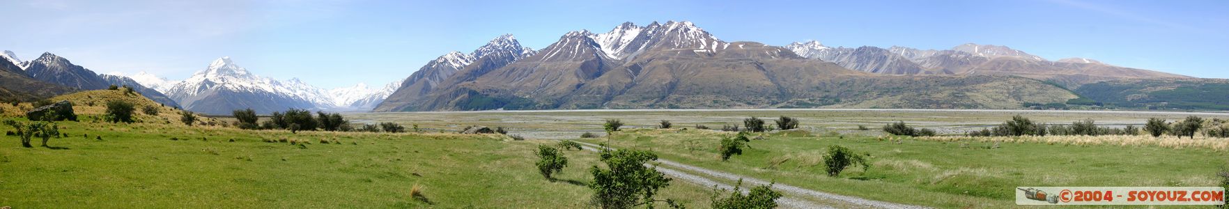 Aoraki / Mount Cook - panorama
Mots-clés: New Zealand South Island patrimoine unesco Montagne Neige panorama