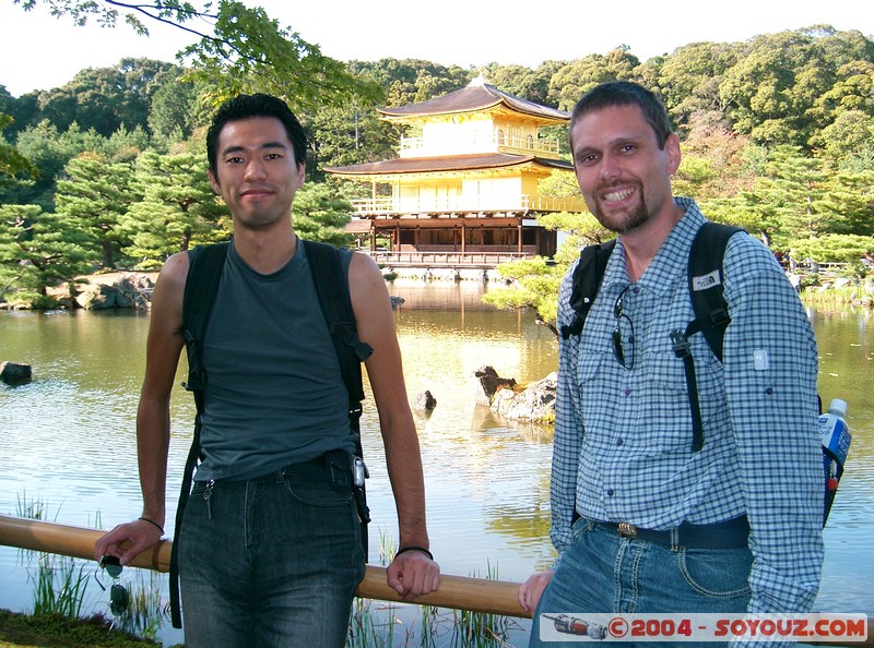 Nam et moi devant le Kinkaku-ji
