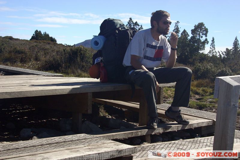 Overland Track - Pause casse-croute

