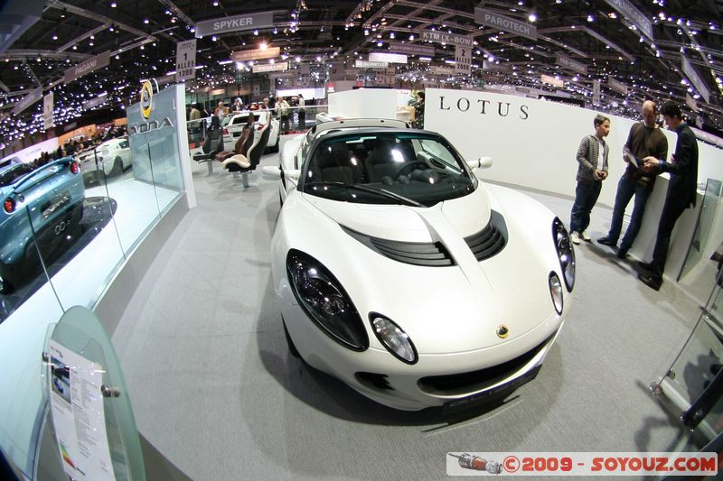 Salon Auto de Geneve 2009 - Lotus Elise S
Mots-clés: voiture Fish eye Lotus vehicule