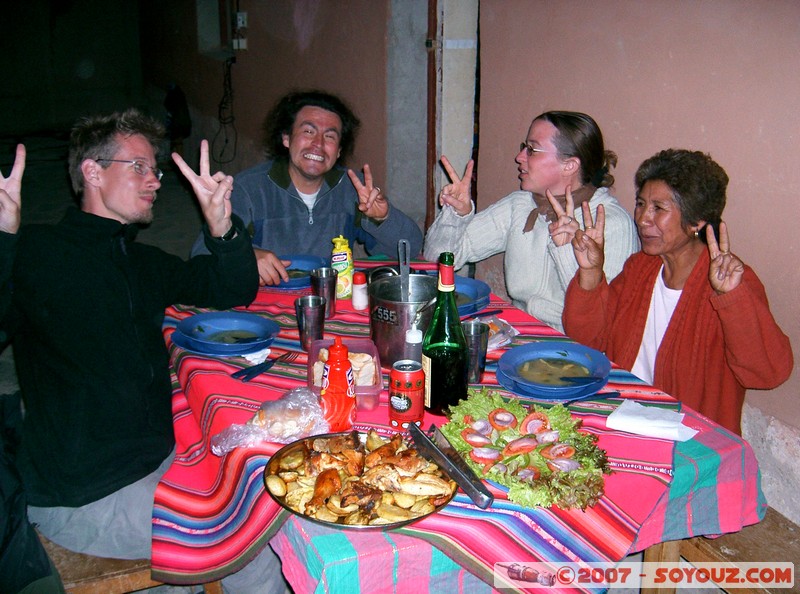 Huayllajara Hostal Altiplano - notre groupe
