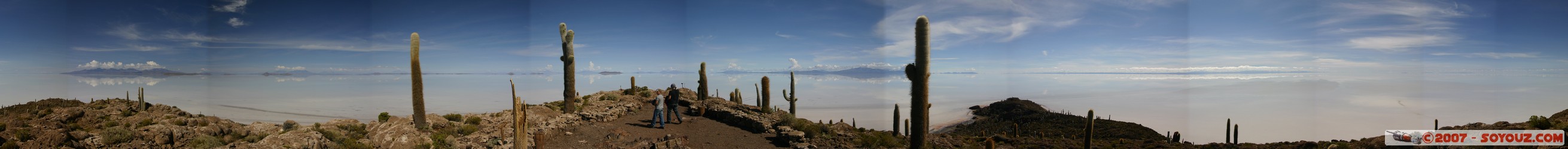 Isla Pescado (or Incahuasi) - vue panoramique 360°
