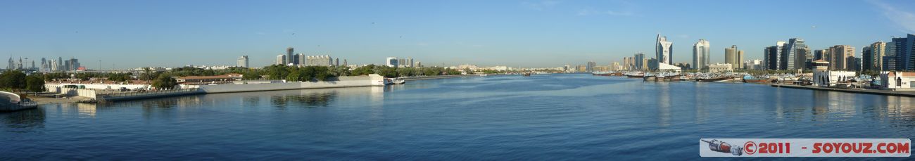 Dubai Deira - View from Al Maktoum Bridge - The Creek - panorama
Stitched Panorama
Mots-clés: Al BarÄá¸©ah mirats Arabes Unis geo:lat=25.25195446 geo:lon=55.32090425 UAE United Arab Emirates panorama Deira mer
