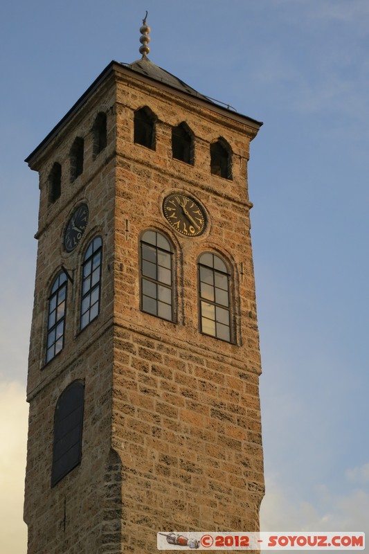 Sarajevo - Bascarsija - Tower Clock (Sahat-kula)
Mots-clés: BIH Bosnie HerzÃ©govine Federation of Bosnia and Herzegovina geo:lat=43.85937707 geo:lon=18.42868190 geotagged Hrid Tower Clock Horloge