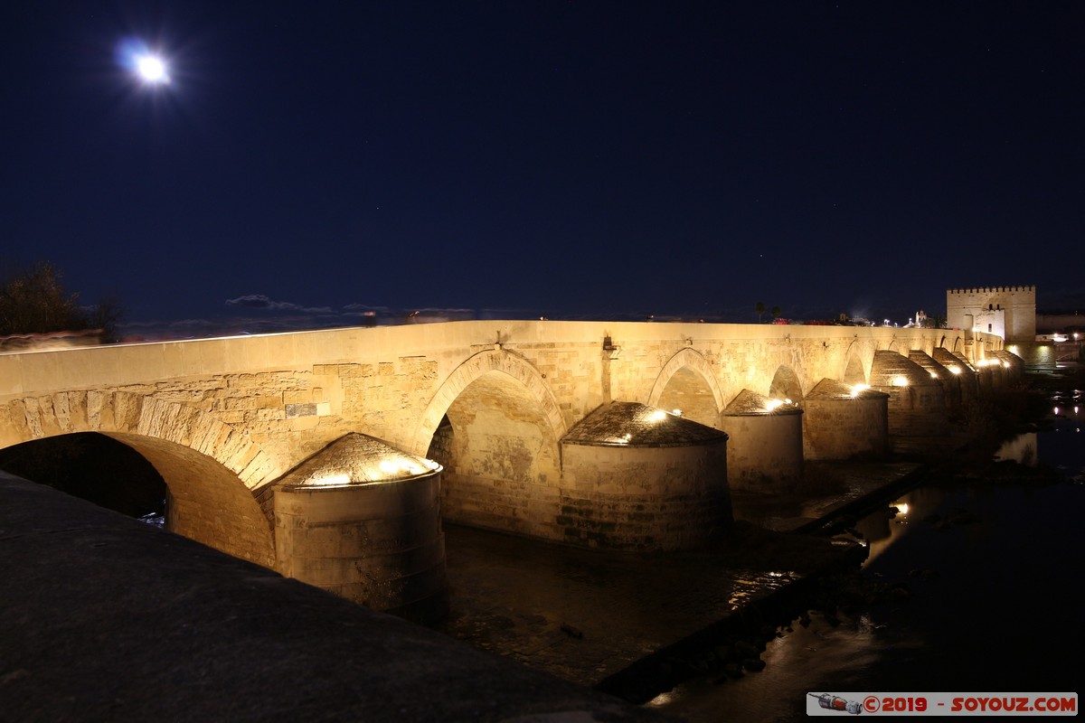 Cordoba by Night -  Puente Romano
Mots-clés: Andalucia Córdoba ESP Espagne Pitas, Las (Cordoba) Nuit Riviere Puente Romano Ruines romaines Lune