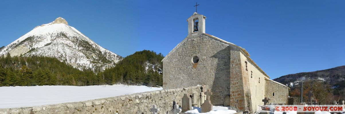 Vergons - Chapelle Notre-Dame de Valvert
Mots-clés: Eglise Neige panorama