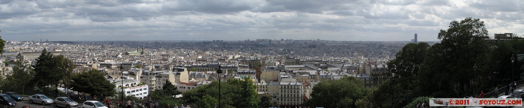 Vue panoramique sur Paris depuis le Sacre-Coeur
Mots-clés: FRA France geo:lat=48.88611171 geo:lon=2.34308627 geotagged le-de-France Paris 18 Buttes-Montmartre panorama