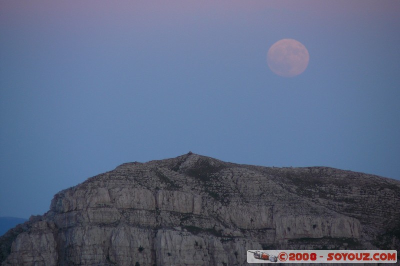 Mont Chiran - Lever de Lune sur le Mourre de Chanier
Mots-clés: sunset Lune