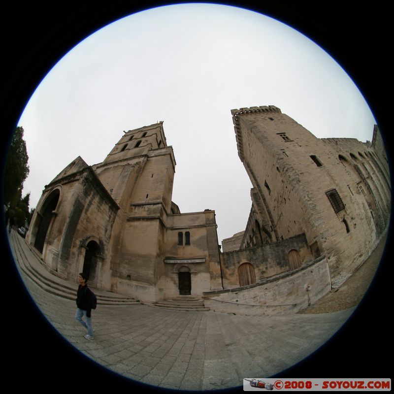 Avignon - Notre Dame des Doms et Palais des Papes
Mots-clés: Fish eye Eglise chateau patrimoine unesco