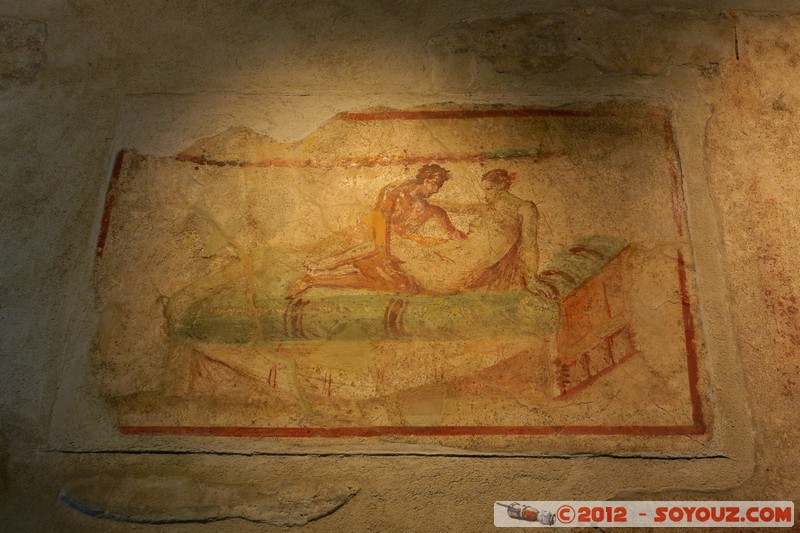 Pompei Scavi - Lupanare
Mots-clés: Campania geo:lat=40.75019351 geo:lon=14.48687210 geotagged ITA Italie Pompei Scavi Ruines Romain patrimoine unesco Lupanare peinture fresques Regio VII