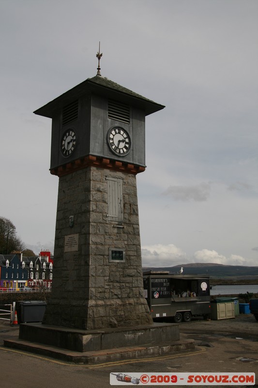 Mull - Tobermory
Tobermory, Argyll and Bute, Scotland, United Kingdom
Mots-clés: Horloge Monument