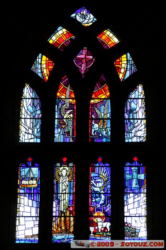 Orkney - Kirkwall - St Magnus Cathedral - Stained glass
Mots-clés: Eglise Vitrail Moyen-age