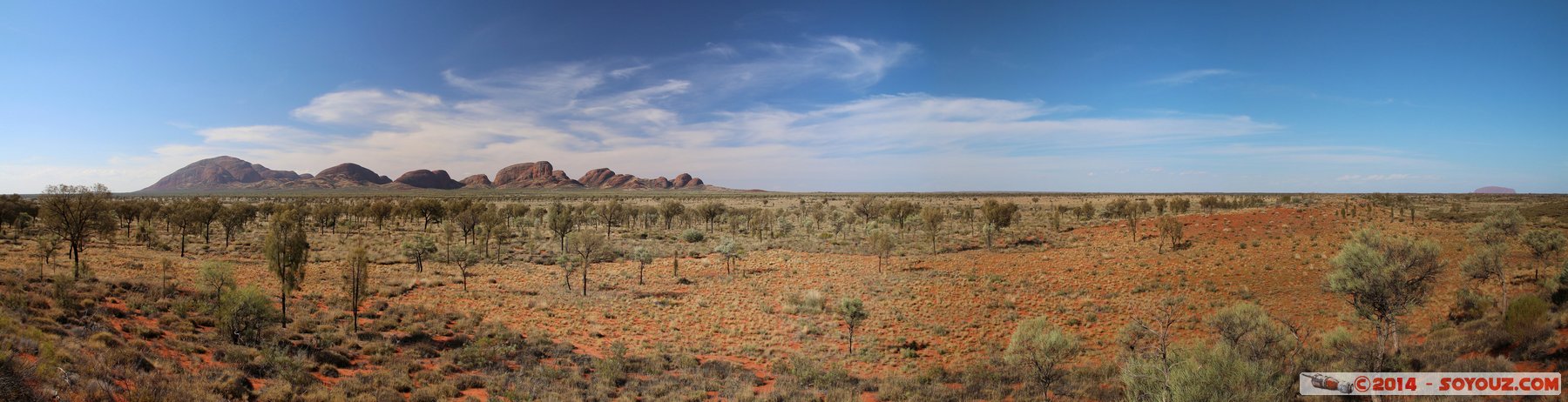 Kata Tjuta / The Olgas and Uluru - Panorama
Stitched Panorama
Mots-clés: AUS Australie geo:lat=-25.35102042 geo:lon=130.78663217 geotagged Northern Territory Uluru - Kata Tjuta National Park patrimoine unesco panorama animiste