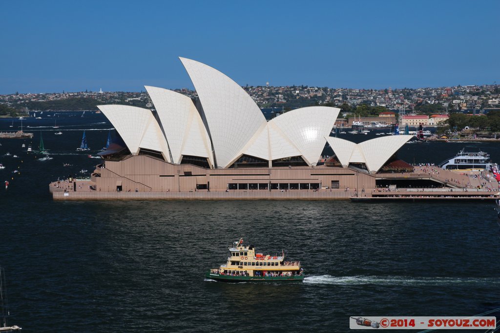 Sydney - Opera House from Harbour Bridge
Mots-clés: AUS Australie Dawes Point geo:lat=-33.85659071 geo:lon=151.20817112 geotagged New South Wales The Rocks Sydney Harbour Bridge Opera House patrimoine unesco bateau
