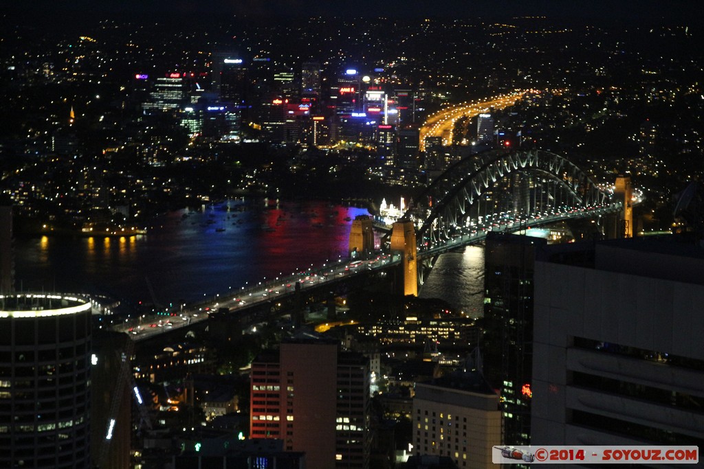 Sydney by Night from Sydney Tower - Harbour Bridge
Mots-clés: AUS Australie geo:lat=-33.87061932 geo:lon=151.20903566 geotagged New South Wales Sydney Nuit Sydney Tower MLC Centre Harbour Bridge Pont