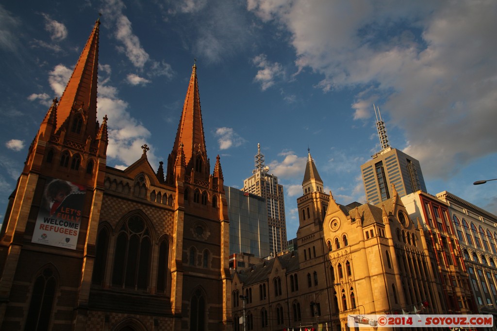 Melbourne - St Pauls Cathedral
Mots-clés: AUS Australie geo:lat=-37.81749700 geo:lon=144.96799529 geotagged Melbourne Victoria World Trade Centre Federation Square sunset St Pauls Cathedral Eglise